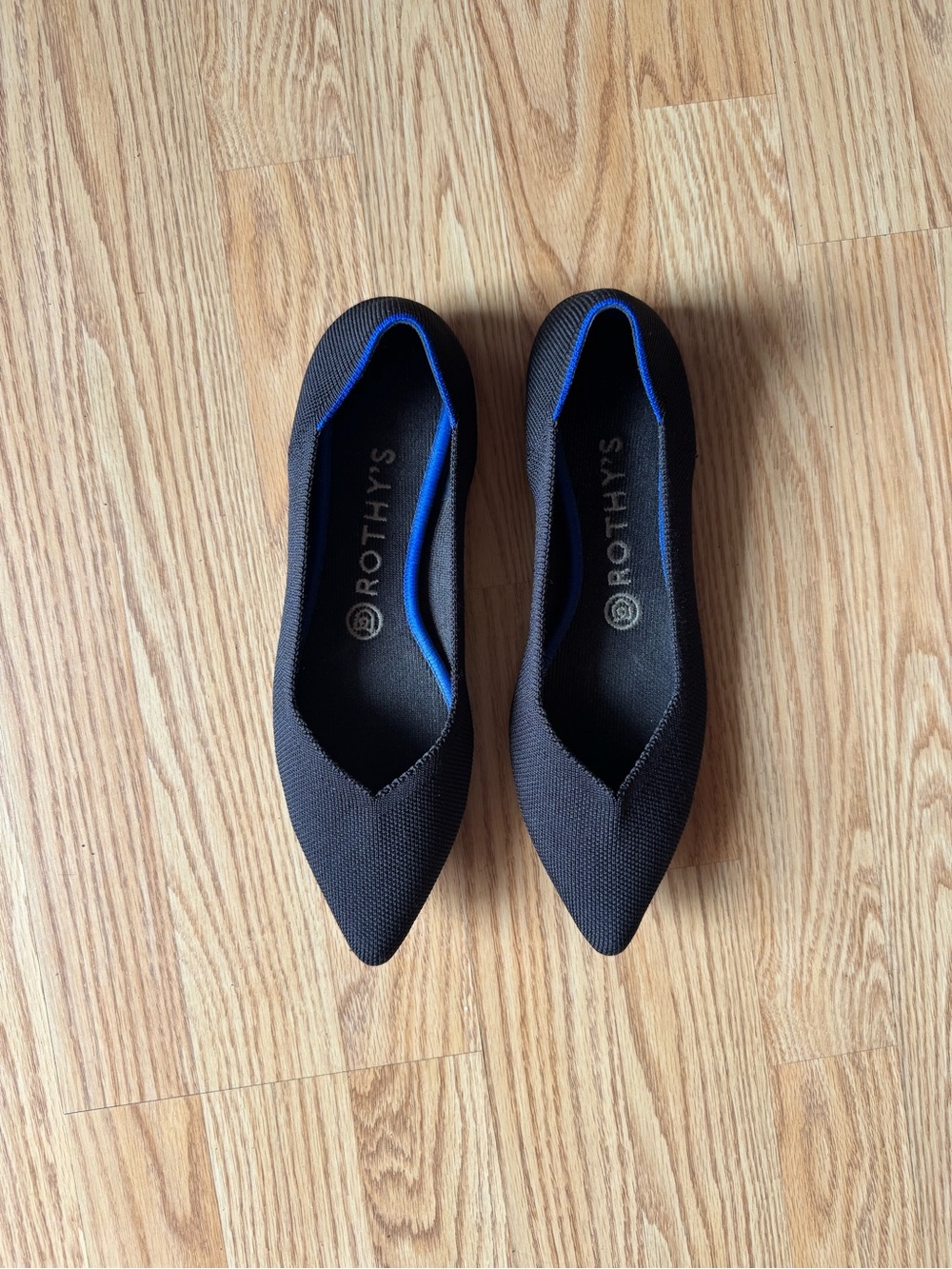 Rothy’s Pointed Toe Black Flats